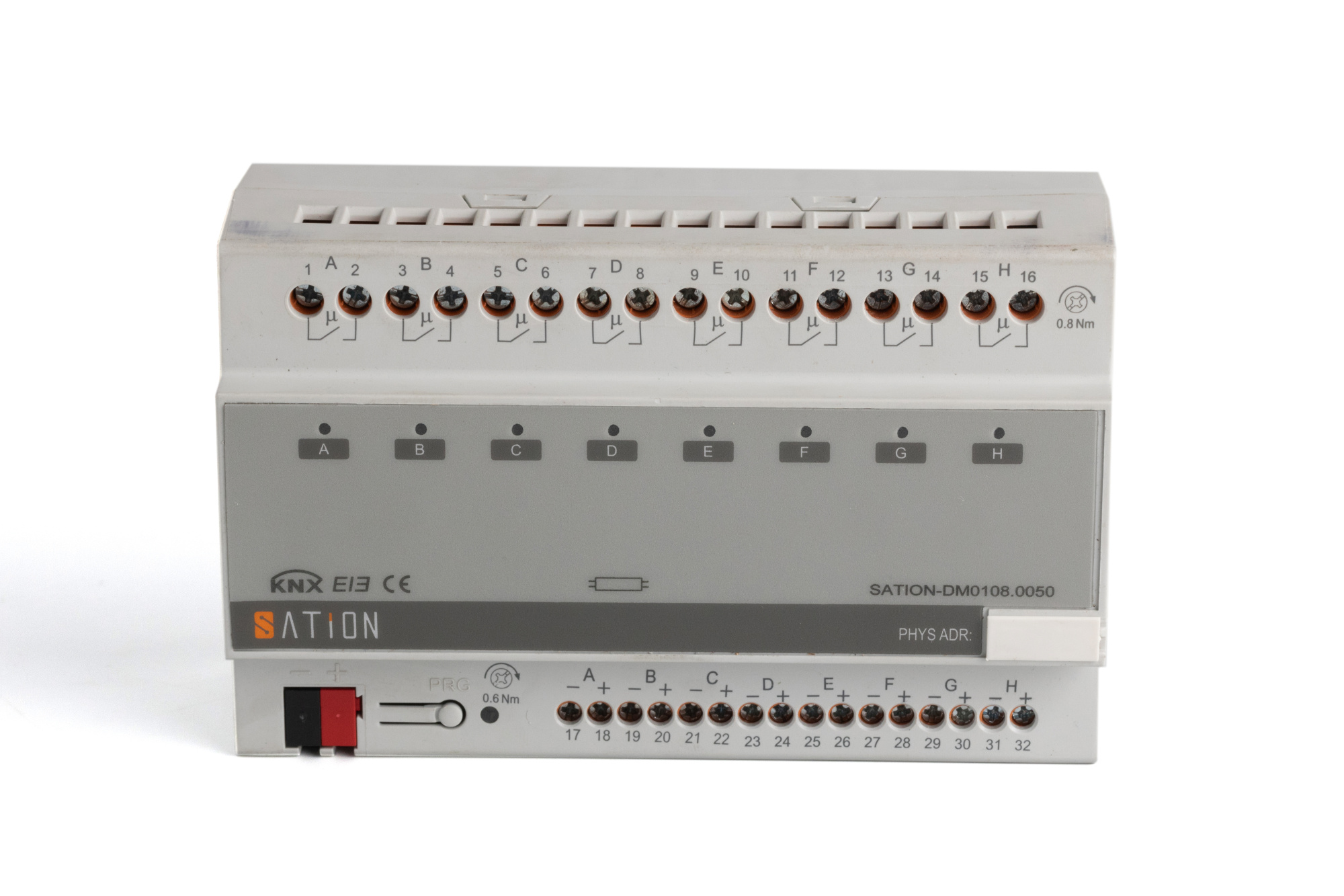 Диммирующий актуатор на 8 каналов 0-10V (DM0108.0050)